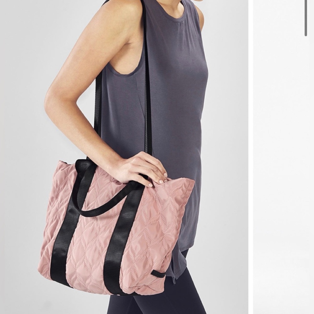 Fabletics The Day Trip Tote II Quilted Tote Gym Bag